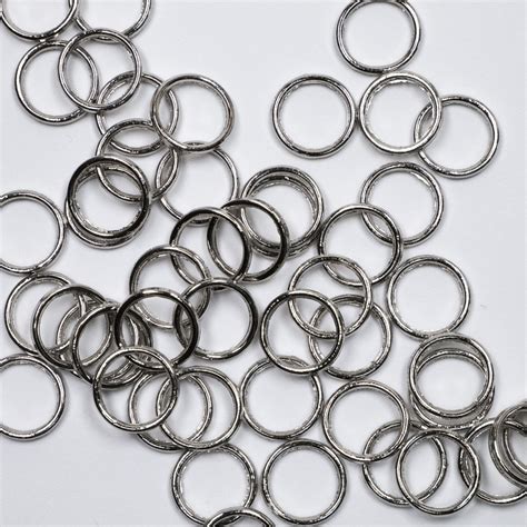 Lacis Silver Ring Stitch Markers 50/Package 3'8"/9 mm RY50